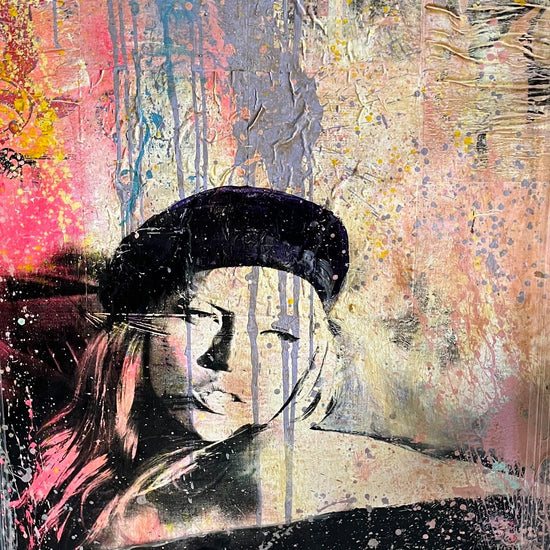 Schilderij van Kate Moss door Ronald Chapeau via moderne kunst