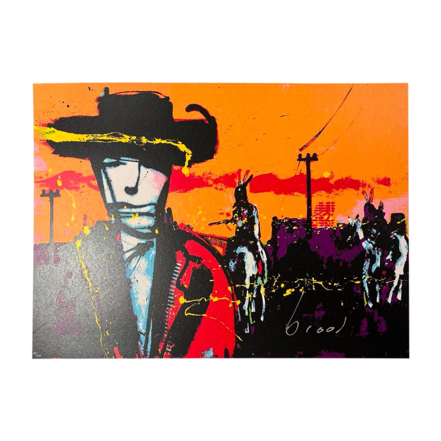 Indian Escort - Moderne Kunst -Zeefdruk