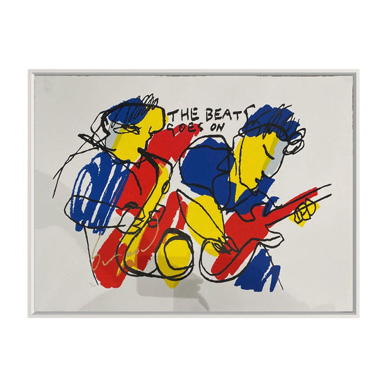 The Beat Goes On - Moderne Kunst Zeefdruk