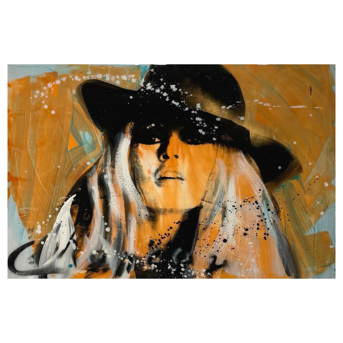 Ronald Chapeau Brigitte Bardot met hoed in oranje