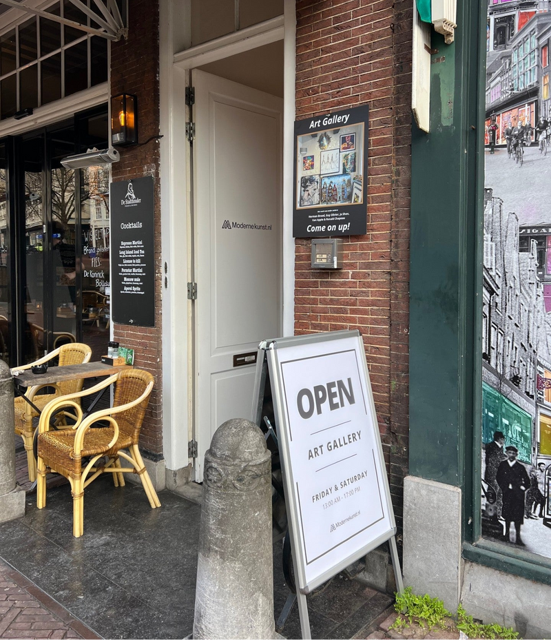 Kunstgalerie Leiden Modernekunst.nl  nieuwe rijn 13A 