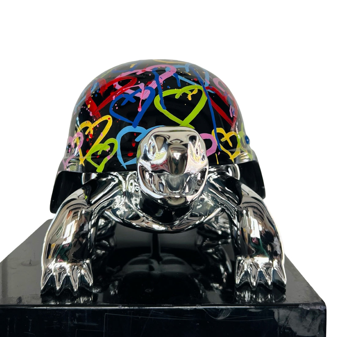 Peace Turtle - World Love Silver/Black