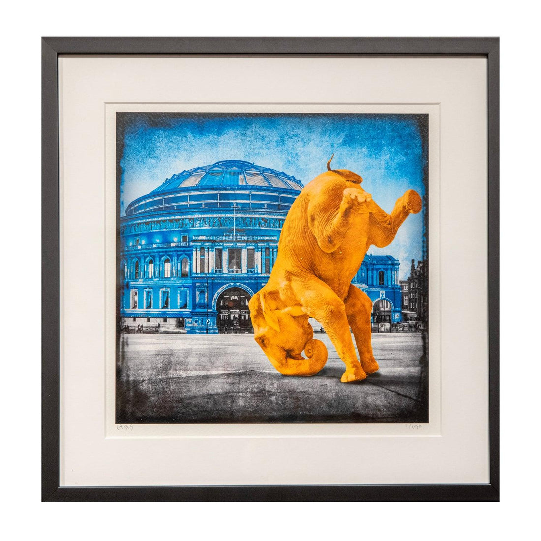 Orange Elephant - Moderne Kunst