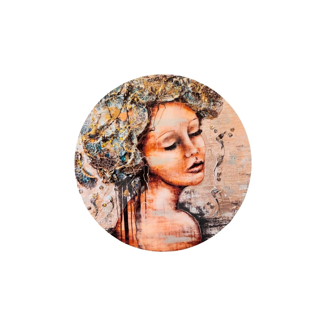 Lady Gold rond kunstwerk van Lincy Hoogveld