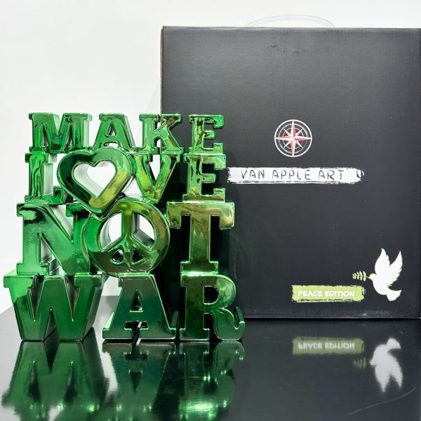 Make love not war green