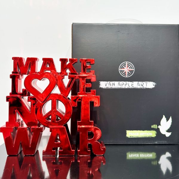 Make love not war red