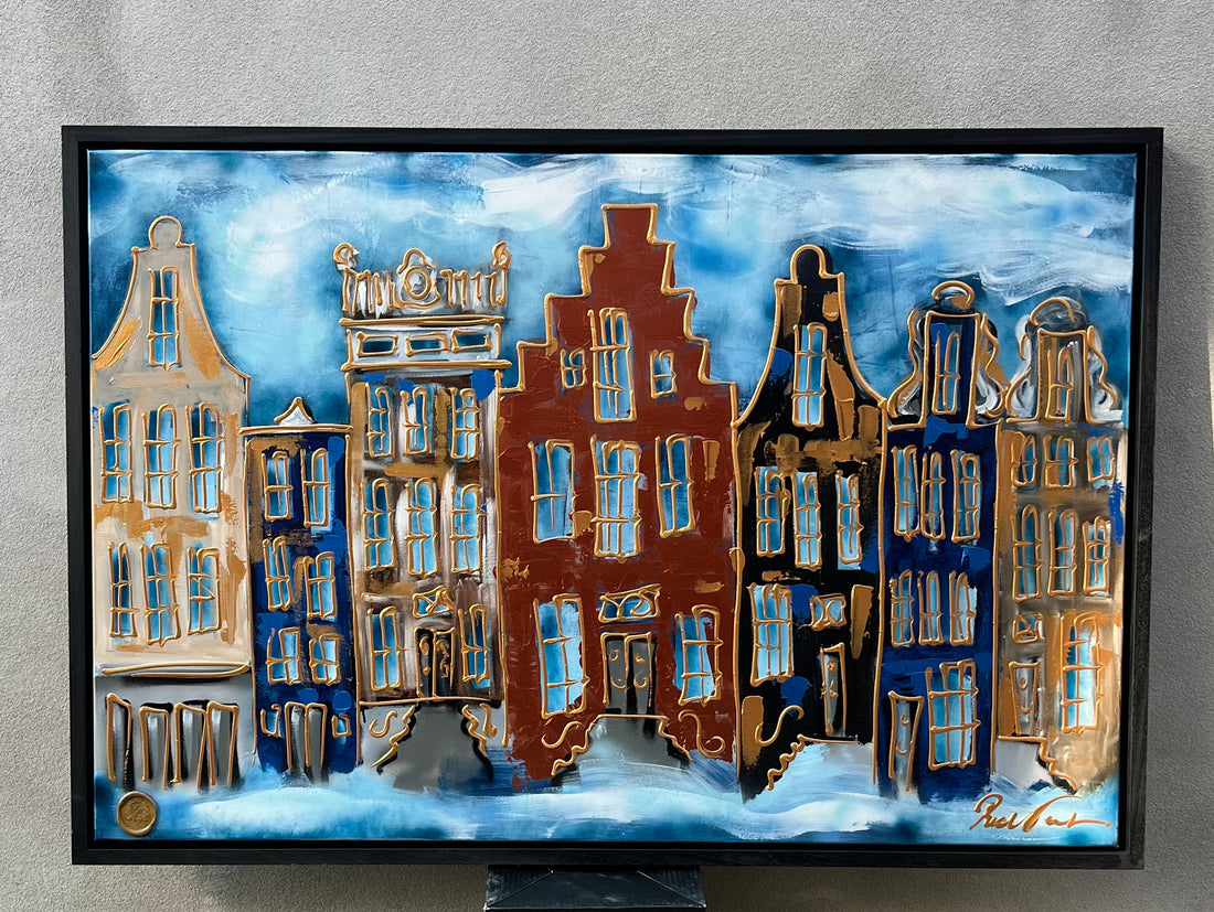 Grachtenpandjes licht blauw