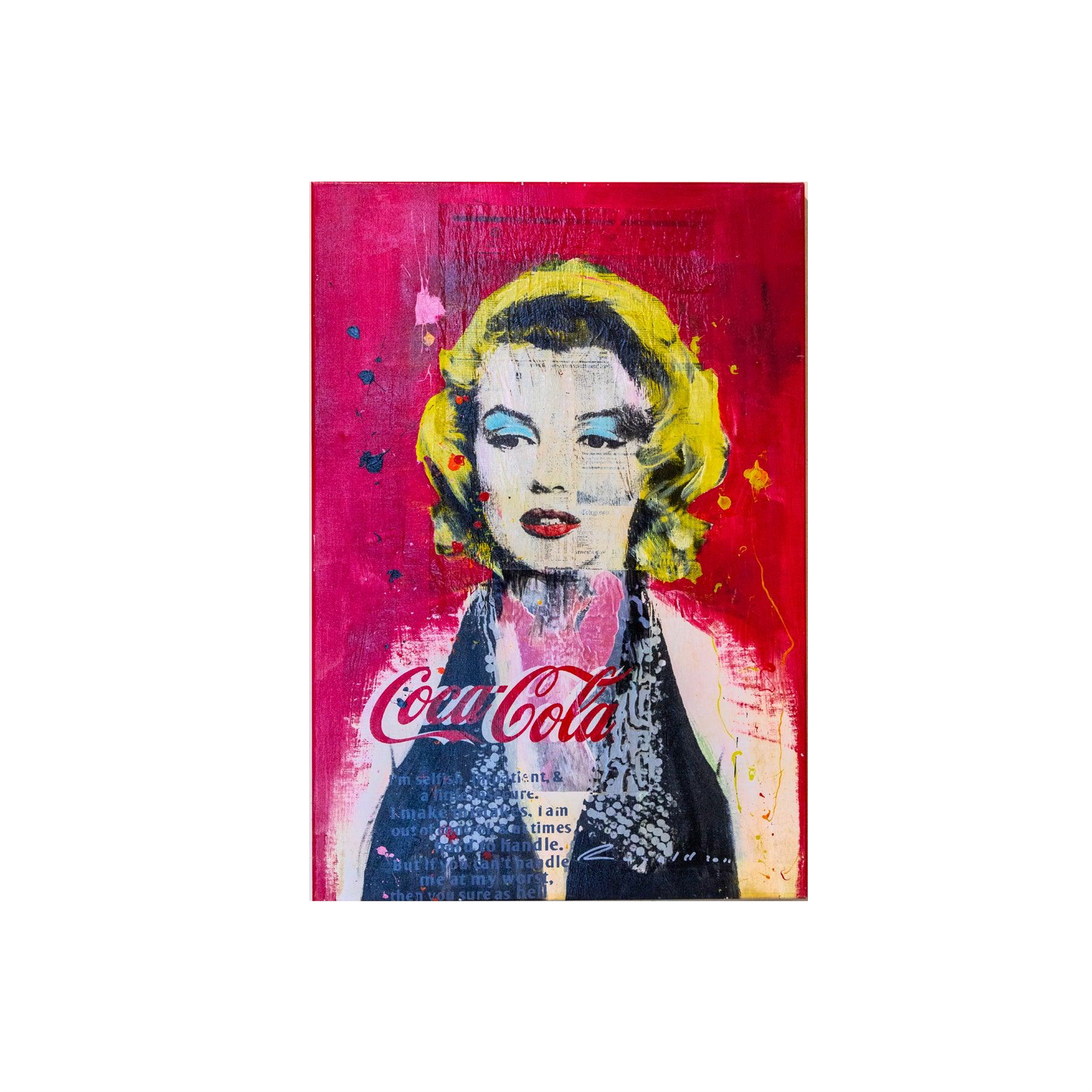 Ronald Chapeau schilderij van Marilyn Monroe voor Coca Cola 