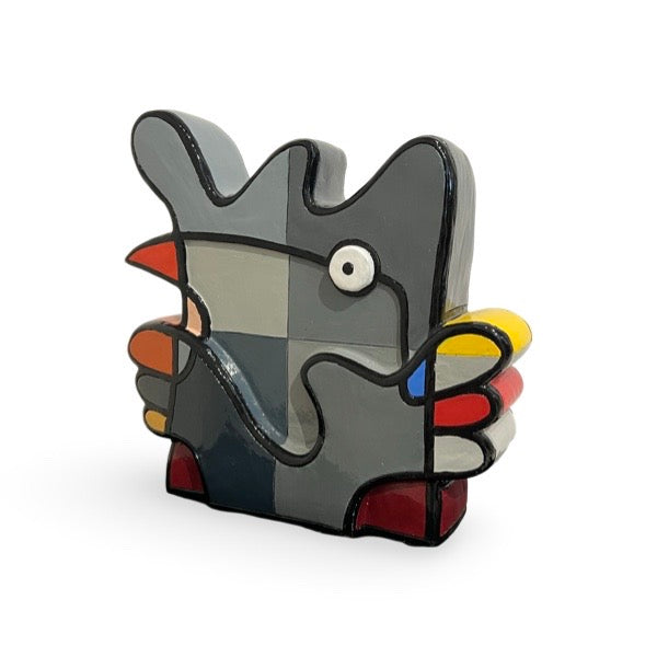 Vreemde Vogel Sculptuur Grijs