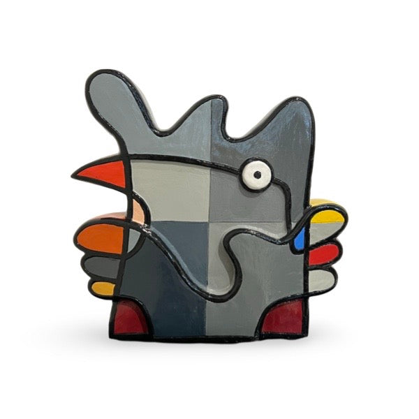 Vreemde Vogel Sculptuur Grijs