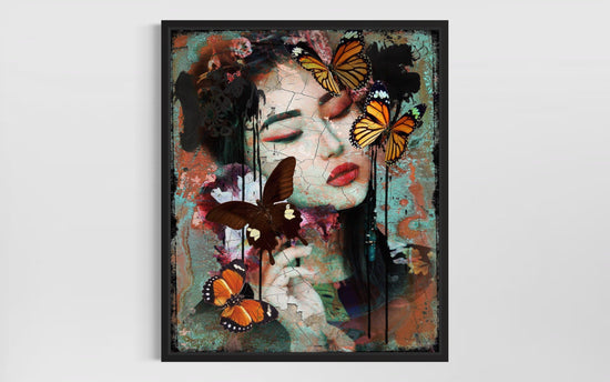 Asian Butterfly - Moderne Kunst