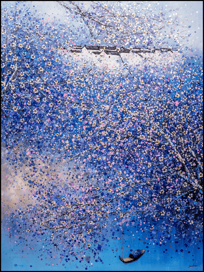 Purple Blossom - Moderne Kunst