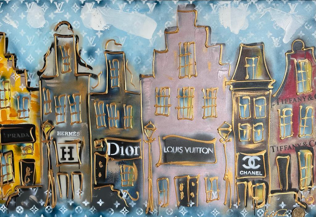 Amsterdam PC Hoofdstraat schilderij van Rick Triest